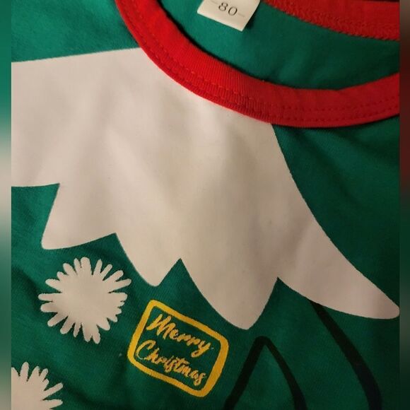 NWT Baby Elf Suit Romper Set and Santa Hat - Picture 9 of 12